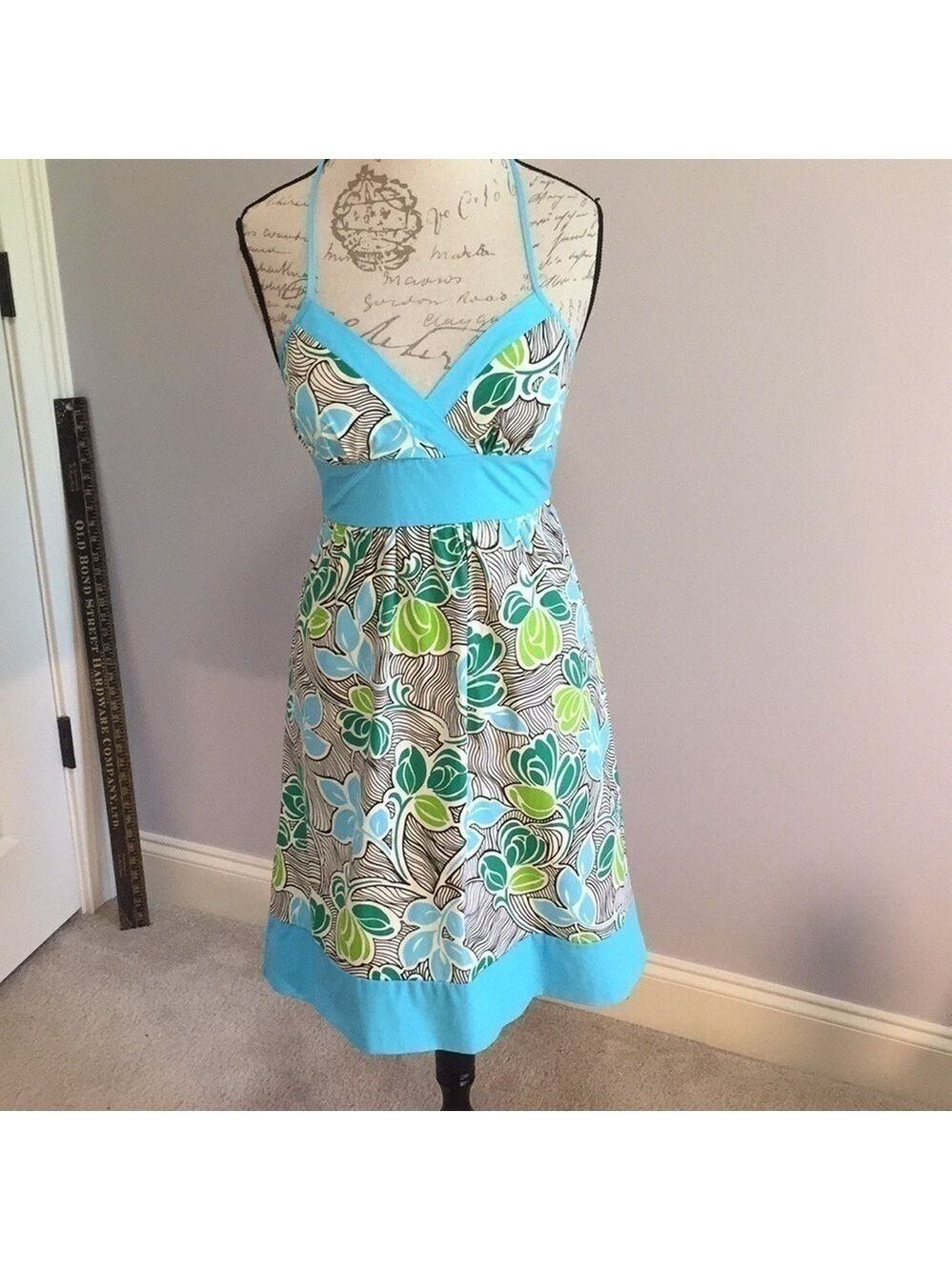 XOXO Floral Print Halter Dress